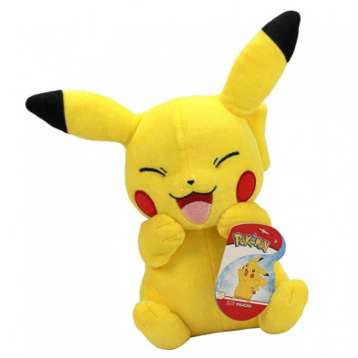 imagen 1 de peluche pokemon pikachu pose riendo 20cm