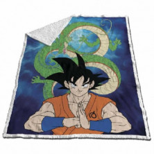 Imagen manta coral sherpa dragon ball 120x150cm