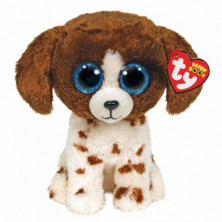 PELUCHE BEANIE BOOS MUDDLES DOG TY 24CM