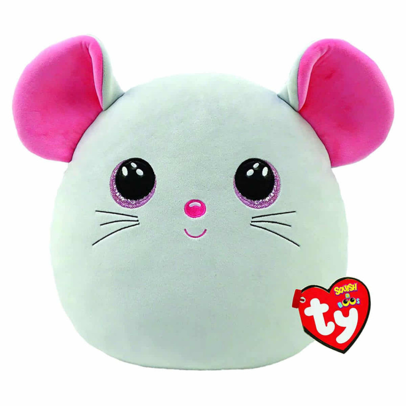 Peluche squish catnip mouse ty 25cm hipergol