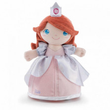 Imagen muñeca de tela princesa crystal trudi 25x15x9cm