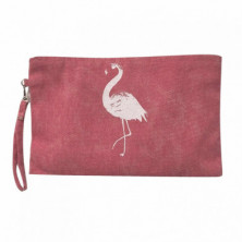 Imagen bolso mano flamenco fucsia 30*20