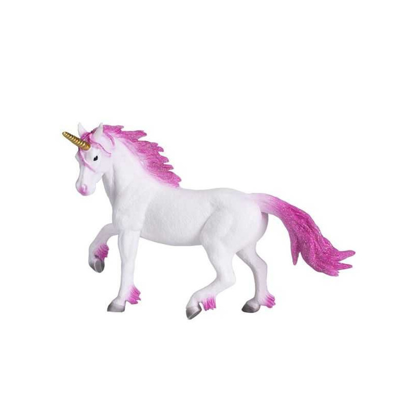 Imagen figurita pequeña unicornio rosa