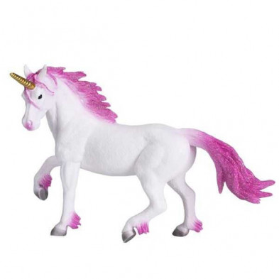 Imagen figurita pequeña unicornio rosa
