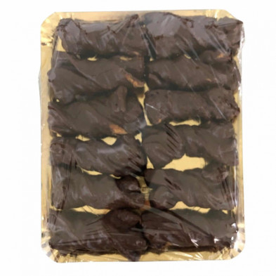 imagen 1 de lazos de chocolate bañados en bandeja 600grs
