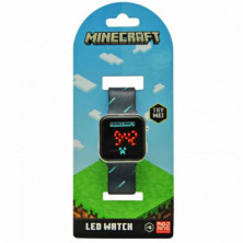 Imagen reloj led minecraft