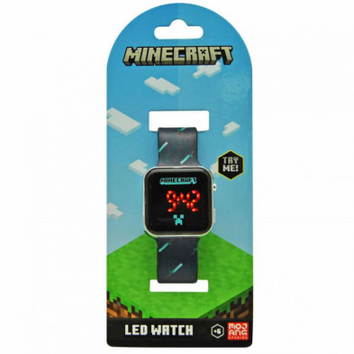Imagen reloj led minecraft