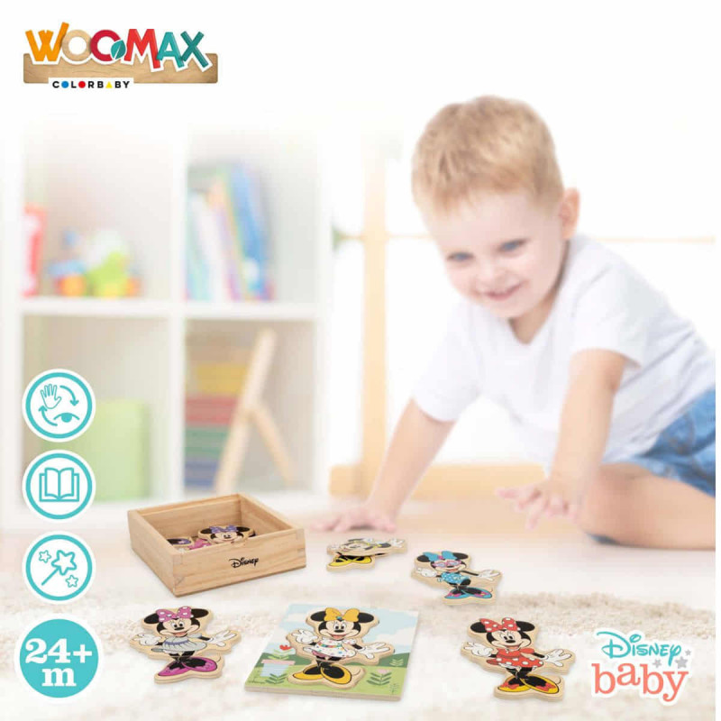 Puzzle de Madera Trajes Minnie Mouse | Diversión Creativa para Niñas ...