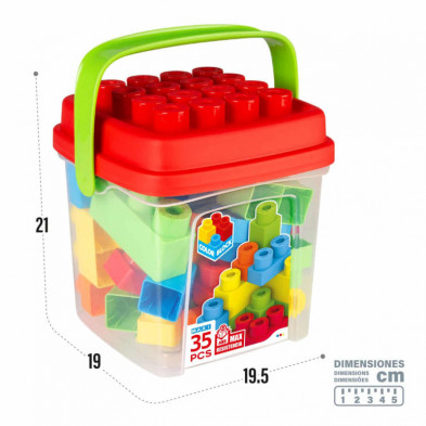 imagen 5 de cubo 35 piezas color block