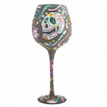 Imagen copa de vino superbling sugar skulls lolita