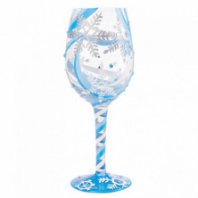 Imagen copa de vino snowflakes dreams lolita