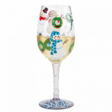 Imagen copa de vino jolly snowmen lolita