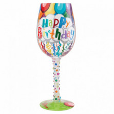 Imagen copa de vino birthday streamers lolita