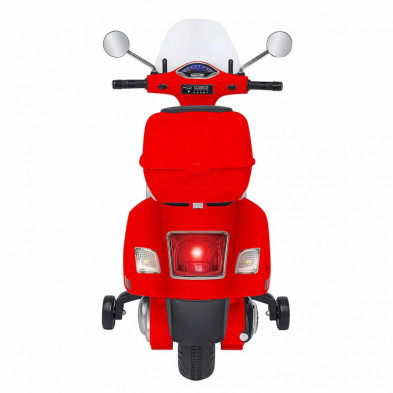 imagen 2 de moto vespa gts super sport roja eléctrica 12v