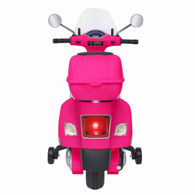 imagen 2 de moto vespa gts super sport rosa eléctrica 12v