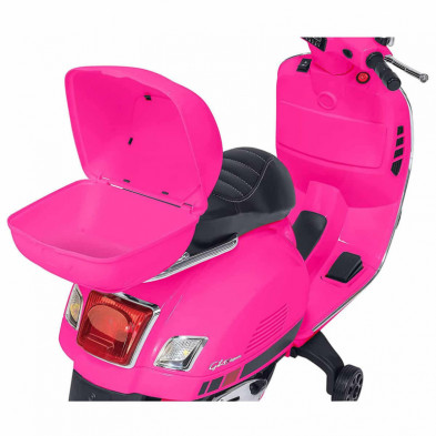 imagen 6 de moto vespa gts super sport rosa eléctrica 12v