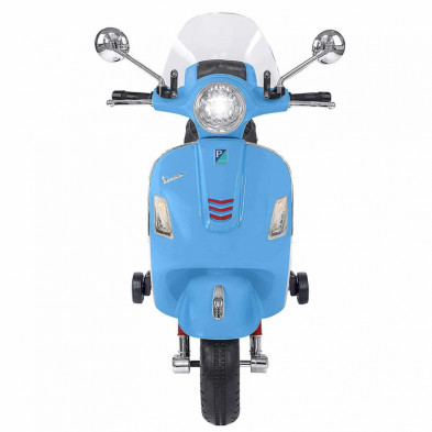 Imagen moto vespa gts super sport azul eléctrica 12v