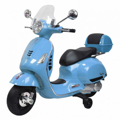 imagen 1 de moto vespa gts super sport azul eléctrica 12v