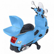 imagen 5 de moto vespa gts super sport azul eléctrica 12v