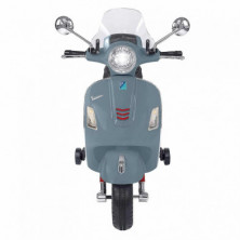 Imagen moto vespa gts super sport gris eléctrica 12v