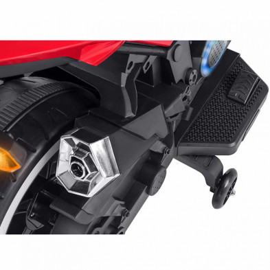 imagen 6 de moto deportiva roja y negra  eléctrica 12v