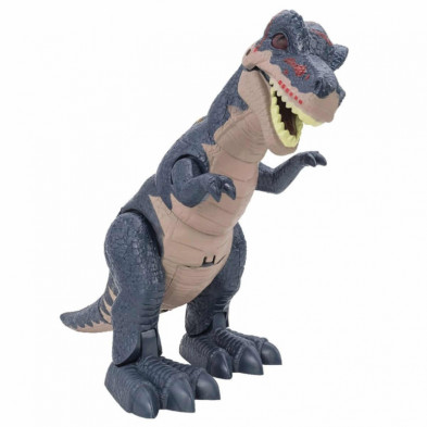 Dinosaurio t-rex gris caminante con luz y sonido Dinosaurio t-rex gris caminante con luz y sonido