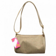 Imagen bolso cilindro brillo beige