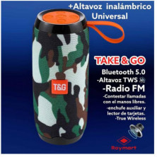 ALTAVOZ SPEAKER TOWER 5.0 MILITAR BLUETOOTH