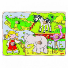 PUZZLE MADERA EN EL ZOO 30X21CM