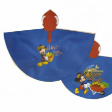 PONCHO MICKEY MOUSE COLOR AZUL 