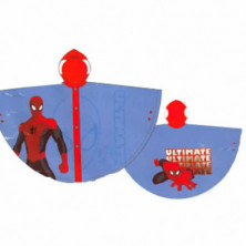 Imagen poncho spiderman azul talla 4 pvc