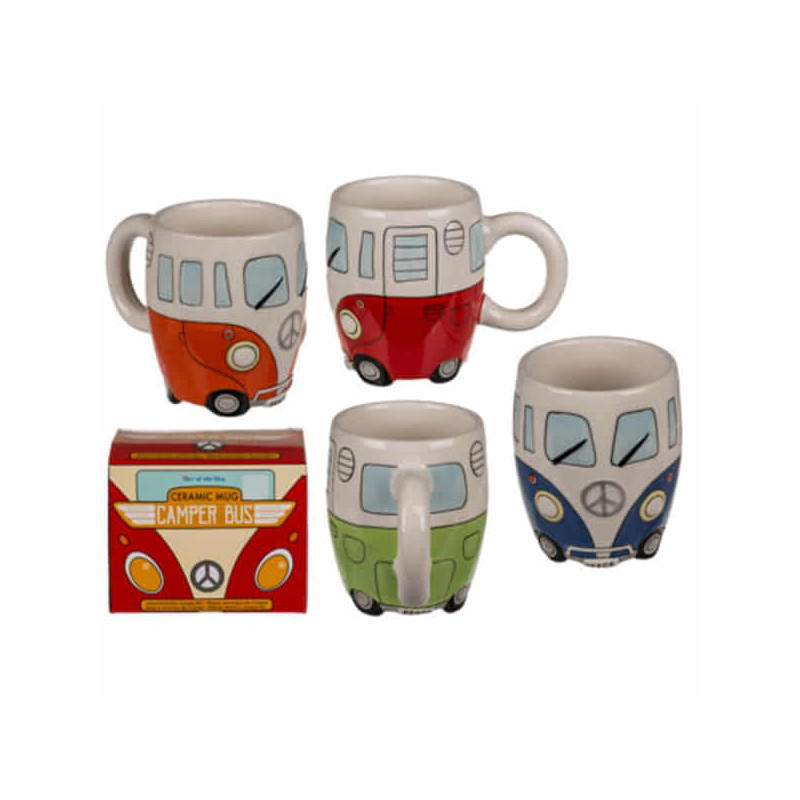 Imagen taza camper bus 13x10cm surtida