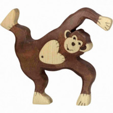 Imagen chimpance jugando madera 13