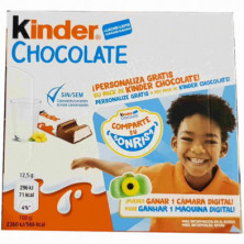 Imagen chocolatina kinder chocolate caja 20 unidades