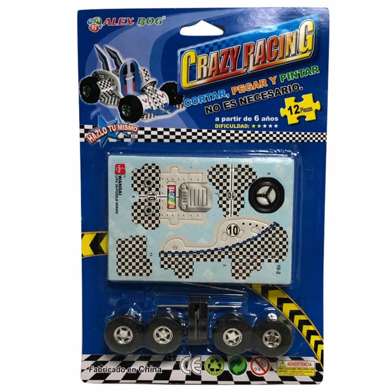 Coche de carreras - crazy racing puzzle 3d - hipergol.com
