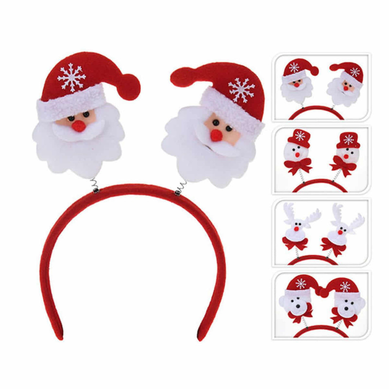 Diadema anudada con diseño de pan de jengibre y dulces navideños en tonos pastel para mujer y niña, con diseño de arcoíris pastel festivo. - España