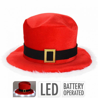 imagen 1 de sombrero navideño con luz led