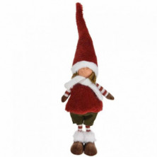 Imagen figura niña navideña de pie 56cm