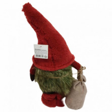 imagen 1 de figura gnome rojo sentado 46cm