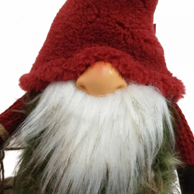 imagen 2 de figura gnome rojo sentado 46cm