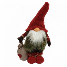 imagen 4 de figura gnome rojo sentado 46cm