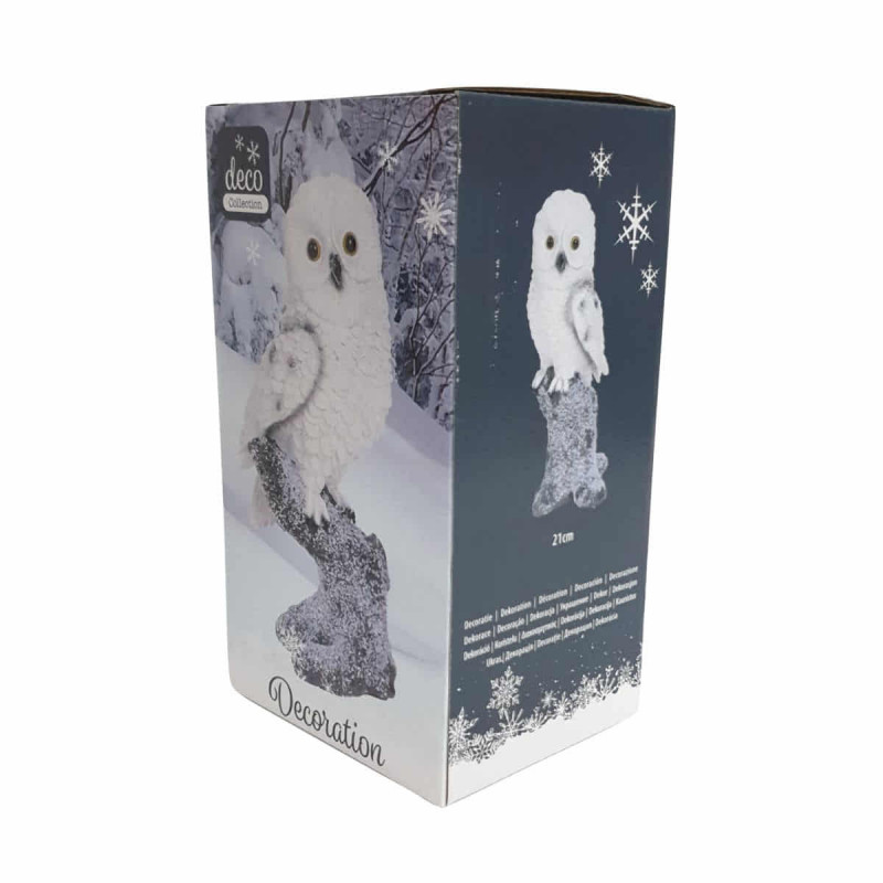ORIGEN Home Decor - Figura Búho Figuras | Buhos Azul - 14x8x10 Cm
