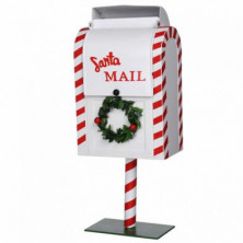 BUZÓN CORREO NAVIDEÑO 37CM BLANCO