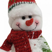imagen 1 de figura muñeco nieve 22cm con led