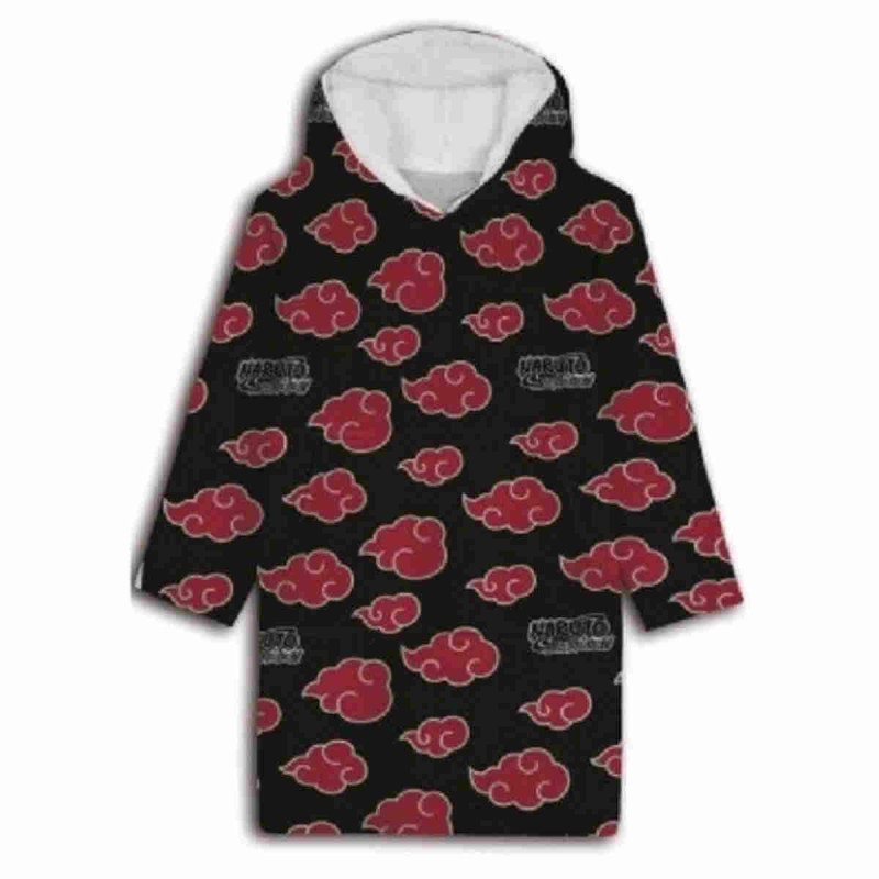 Imagen poncho de franela y sherpa naruto niño