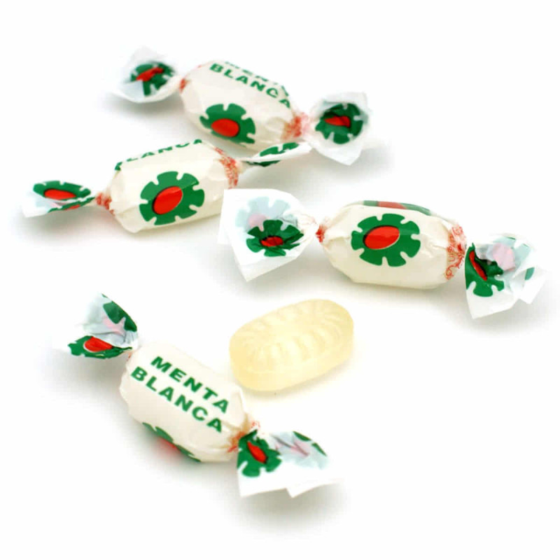 Imagen caramelo menta blanca gerio bolsa 1kg Imagen caramelo menta blanca gerio bolsa 1kg