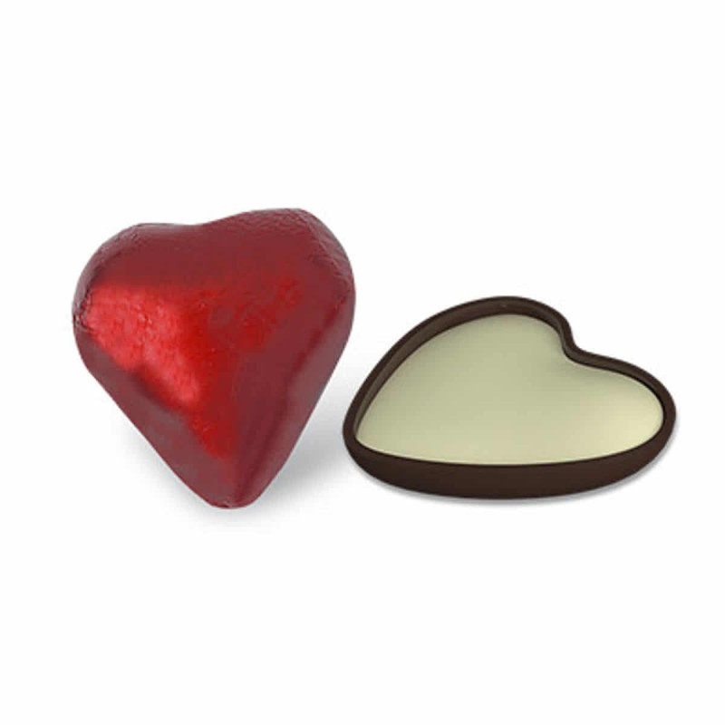 Imagen corazones de chocolate rellenos bolsa 140 unidades