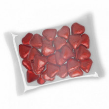 imagen 1 de corazones de chocolate rellenos bolsa 140 unidades