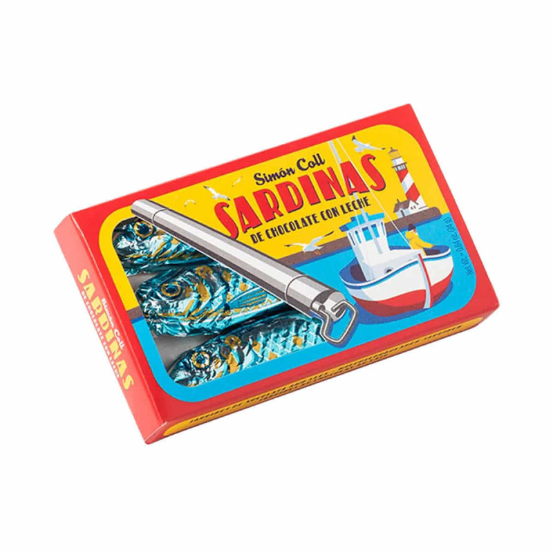Imagen lata de sardinas de chocolate 24grs