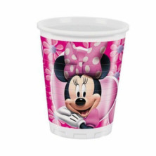 BOLSA 8 VASOS MINNIE MOUSE PLÁSTICO